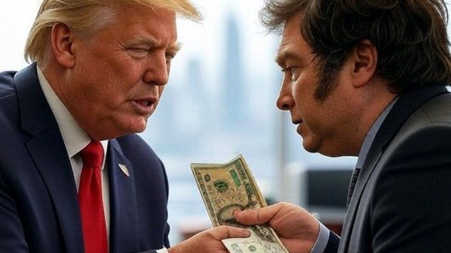 Trump llegó al auxilio de Milei.
