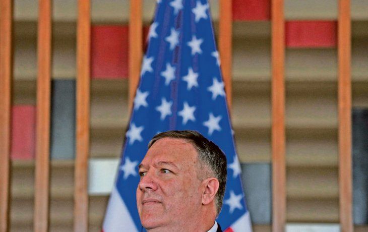 ALIADO. Mike Pompeo, secretario de Estado nortemericano, celebró el giro de política exterior emprendido por el ultraderechista Jair Bolsonaro.