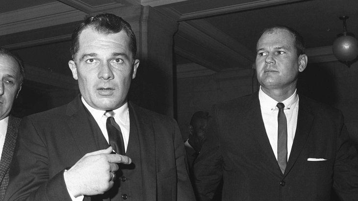 F. Lee Bailey (Izquierda) con su cliente Samuel H Sheppard después de un controvertido caso en 1966.