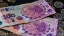 100 peso bills.