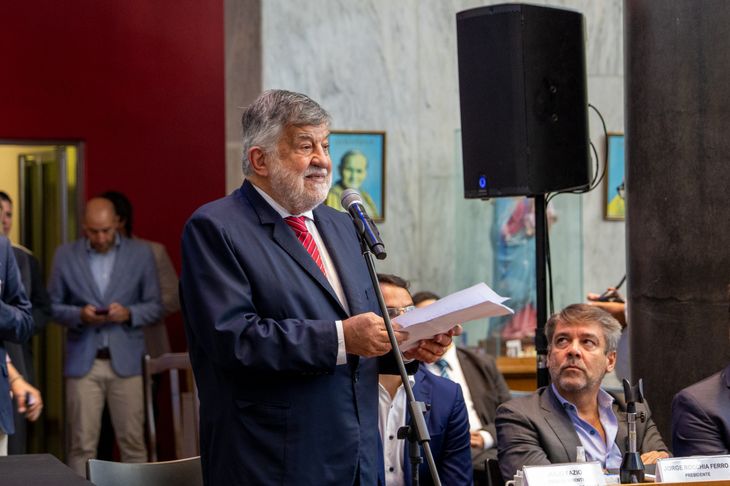 Jorge Rocchia Ferro fue la voz crítica de los industriales en contra del modelo económico de la Casa Rosada. Jorge Rocchia Ferro fue la voz crítica de los industriales en contra del modelo económico de la Casa Rosada.