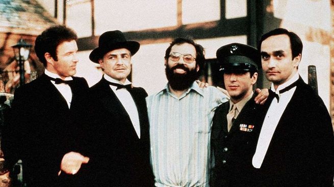 Coppola durante el rodaje de El Padrino.&nbsp;