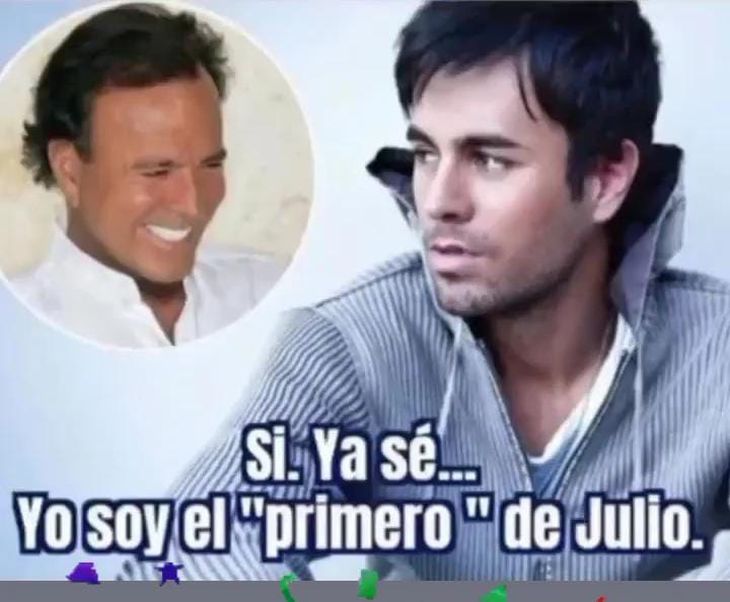 Comenzó Julio y estallaron los memes que cruzan al mes con el cantante español