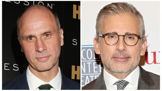 Jesse Armstrong y Steve Carell.