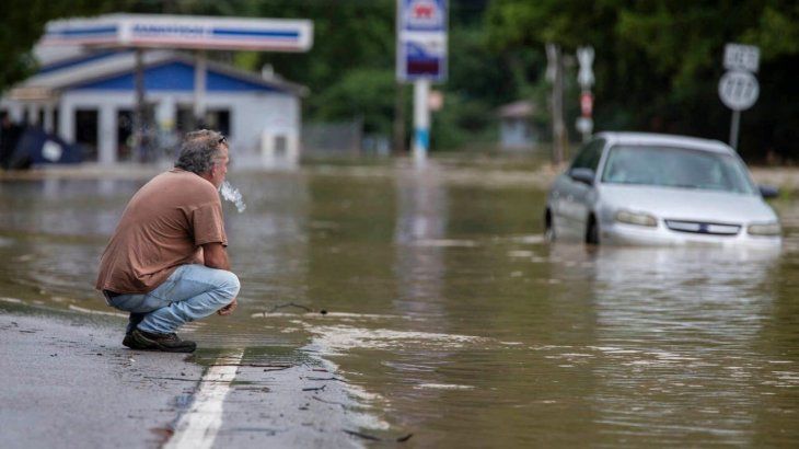 Las tormentas causarían una inundación milenaria en EEUU.