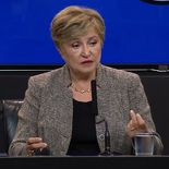 La economista búlgara habló en Economía junto a Luis Caputo.&nbsp;