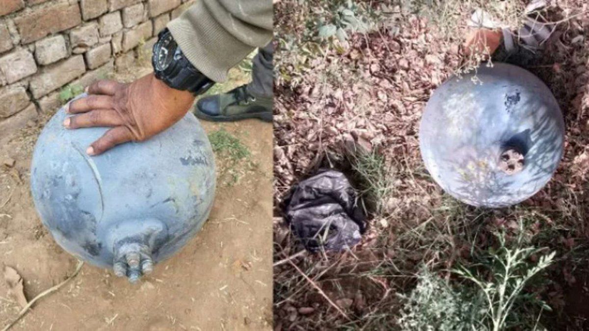 Revolution in India for the 5-kilo spheres that fell in a rural region