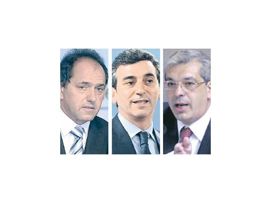 Daniel Scioli, Florencio Randazzo, Julián Domínguez