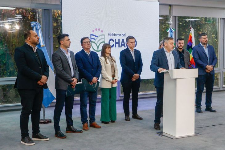 Conferencia de prensa del gobierno de Chaco. Conferencia de prensa del gobierno de Chaco.