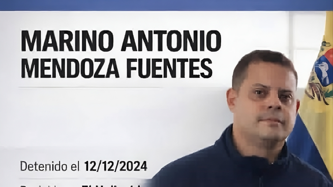 Marino Antonio Mendoza Fuentes trabajó con varios embajadores y permaneció detenido desde el 12 de diciembre de 2024.