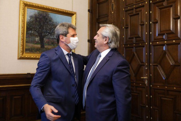 Alberto Fernández y el gobernador de la provincia de San Juan, Sergio Uñac.