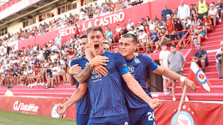 Goleador con G, de Girotti. El delantero de Talleres abrió el marcador en Parque Patricios.&nbsp;