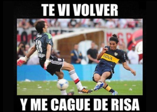 Los afiches de Boca burlándose de River.