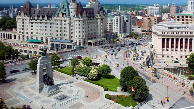 Centro de Ottawa, ciudad de Canadá.