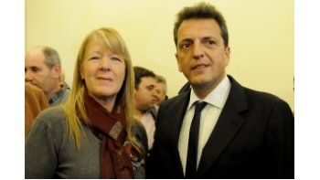 Margarita Stolbizer y Sergio Massa. (Foto de archivo).