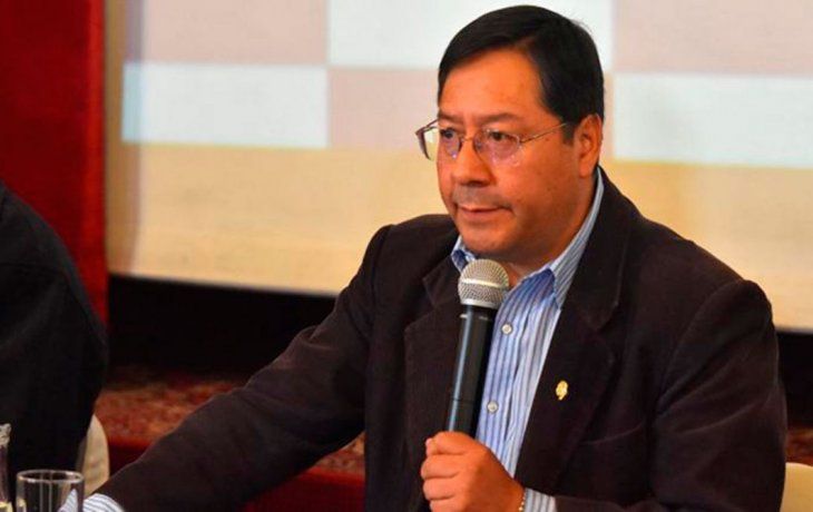 El candidato presidencial del MAS, Luis Arce.