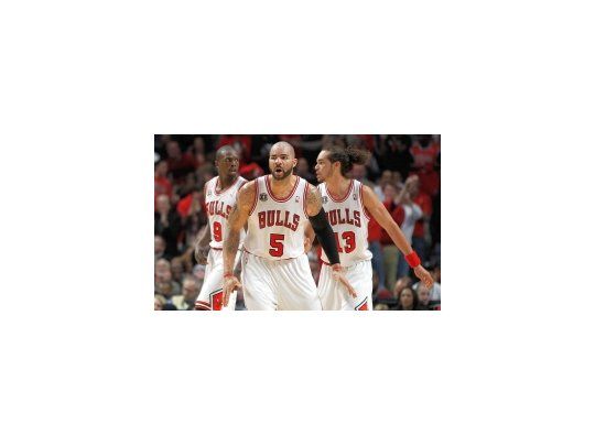 El basquetbolista de Chicago Bulls Carlos Boozer durante el partido ante Miami Heat.