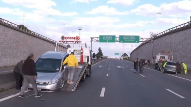 Los vehículos involucrados en el siniestro de General Paz quedaron destrozados