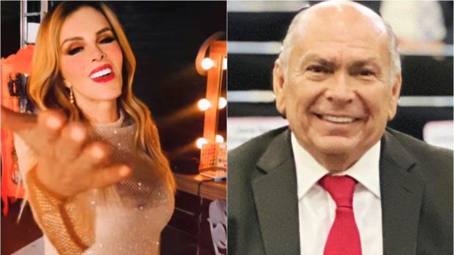 Aunque no confirmen el romance, este domino a Antonio Pérez Garibay, padre de Checo Pérez, y a la cantante Lucía Méndez se lo vieron tomados de la mano cuando asistieron a ver el partido Pumas-Monterrey.