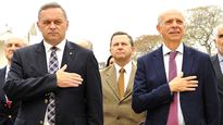 Los senadores del Partido Nacional Álvaro Delgado y Javier García criticaron los primeros 100 días del gobierno.
