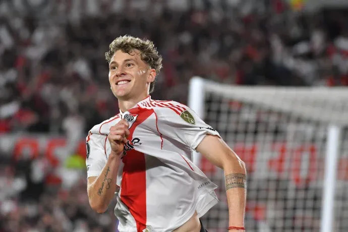 Colidio festejando un gol en Copa Libertadores.