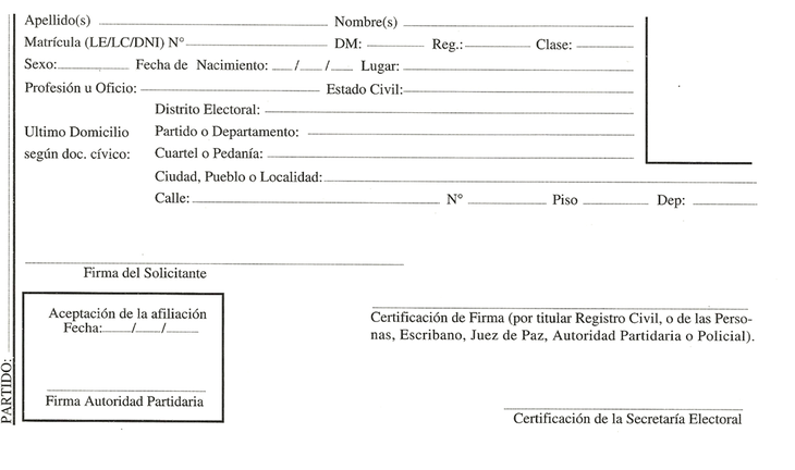 La Junta Electoral de la provincia de Buenos Aires dispuso la destrucci&oacute;n de fichas de afiliaci&oacute;n en formato papel.