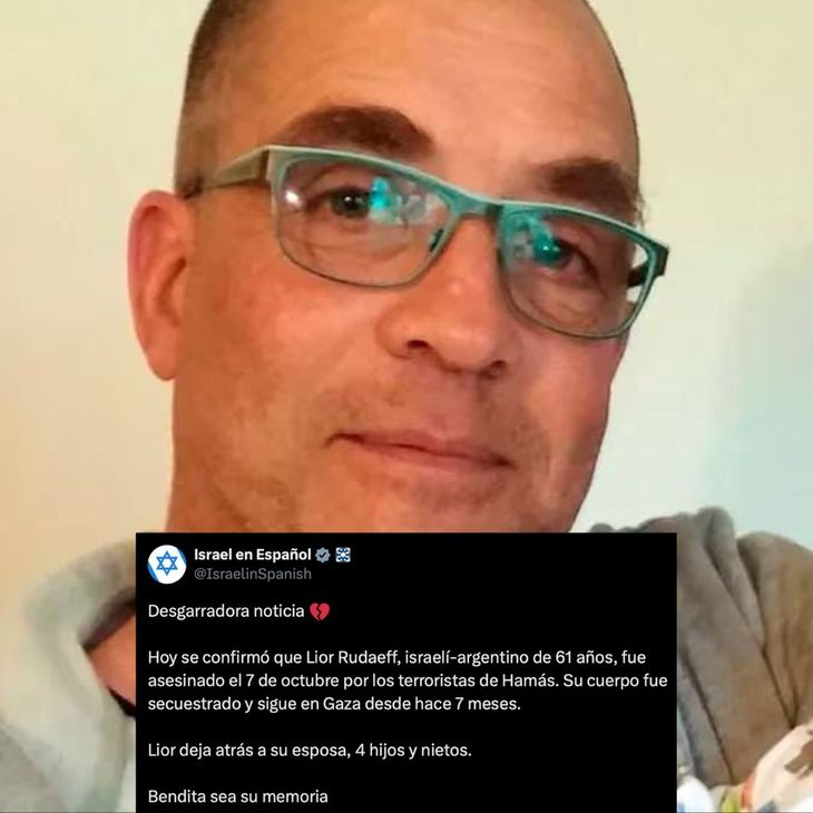 Lior Rudaeff era conductor de ambulancia y médico voluntario. Tenía 61 años.
