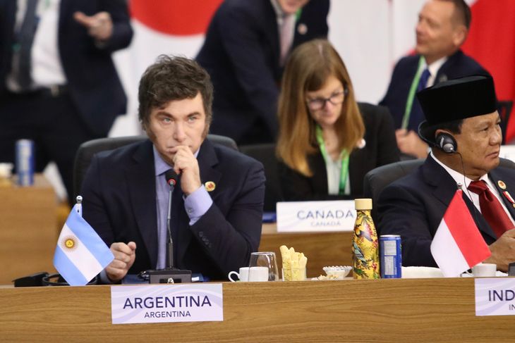 Milei en el G20.
