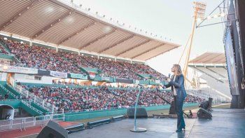 La presidente del partido Valores Para mi País y referente del Frente NOS habló ante más de 23 mil personas.