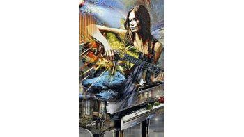 El retrato que muestra a Carla Bruni es el más grande de la exposición