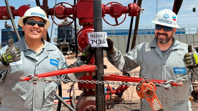 Del hito histórico para la Cuenca Nuequina participó un equipo Proshale junto a expertos de YPF y SLB.&nbsp;