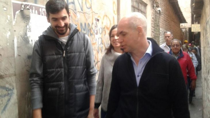 Carlos Pedrini junto a Horacio Rodríguez Larreta. Carlos Pedrini junto a Horacio Rodríguez Larreta.