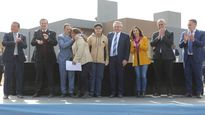 alberto fernandez, jorge ferraresi y ricardo quintela encabezaron una entrega de viviendas en chilecito