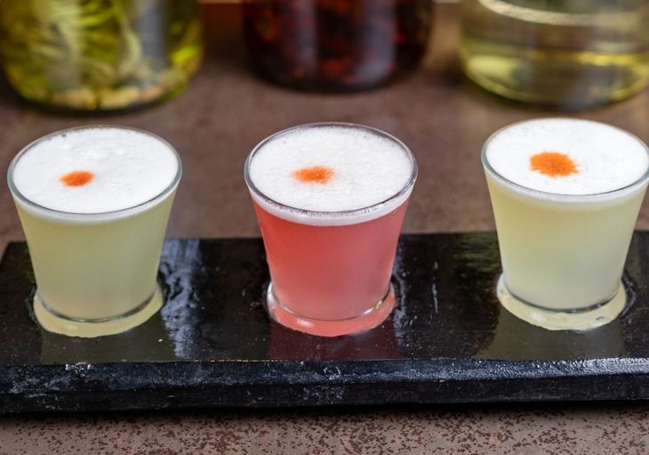Pisco tasting - so much. Pisco tasting - so much.
