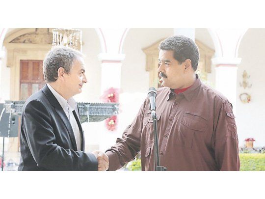Mediador. El expresidente español José Rodríguez Zapatero integra el equipo negociador de la UNASUR. Ayer se reunió con Nicolás Maduro en el Palacio de Miraflores.