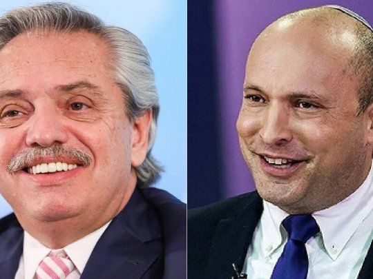 Alberto Fernández y Naftali Bennett.