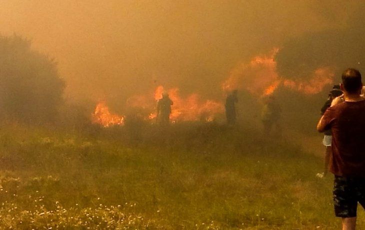 Un incendio forestal afecta la zona norte de Villa Gesell