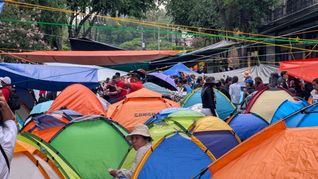 Sigue el plantón de la CNTE en CDMX. Sigue el plantón de la CNTE en CDMX.