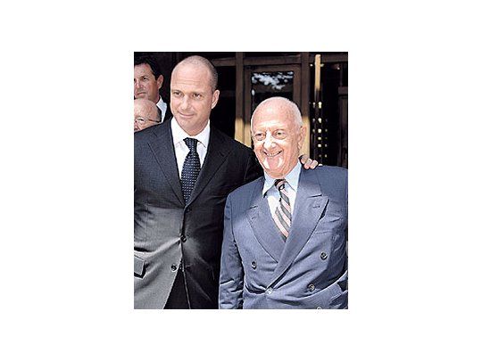 Los Cipriani: Giuseppe (el hijo) y Arrigo (el padre). Los restauranteurs,viejos conocidos de Buenos Aires y Punta del Este,se salvaron de ir presos en Nueva York, pero deberán pagaru$s 10 millones entre impuestos y multas.