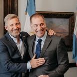 Rogelio Frigerio y Diego Santilli, juntos en Entre Ríos. Rogelio Frigerio y Diego Santilli, juntos en Entre Ríos.