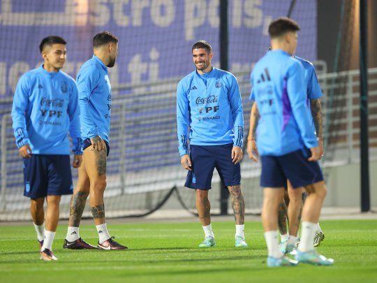 Sonríe. Rodrigo De Paul y toda la Selección argentina esperan, confiados, por su evolución.