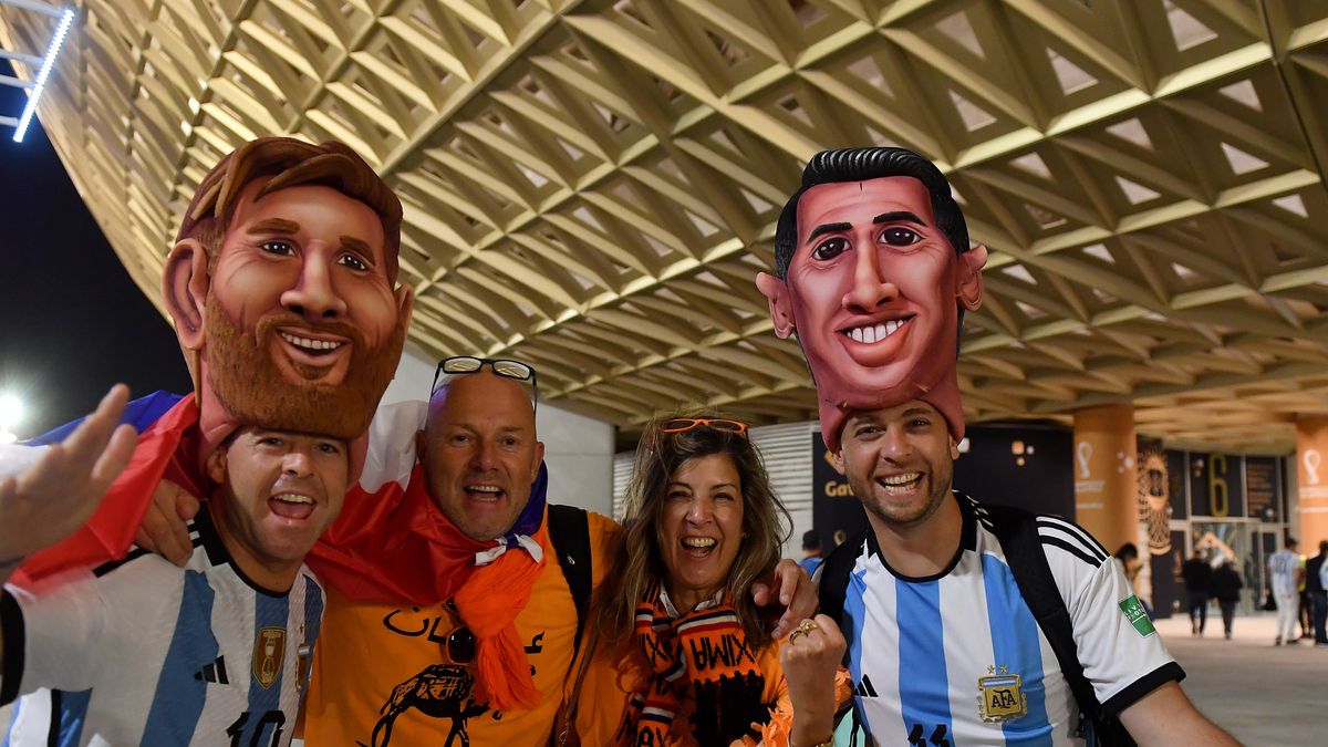 Todo el color del enfrentamiento entre Argentina y Países Bajos en el estadio de Lusail