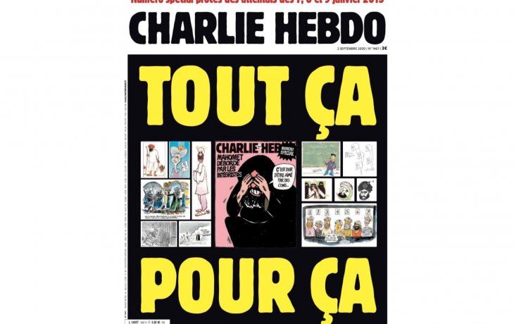 El semanario sat&iacute;rico Charlie Hebdo republic&oacute; las caricaturas de Mahoma por las que fue v&iacute;ctima de un atentado yihadista hace cinco a&ntilde;os.