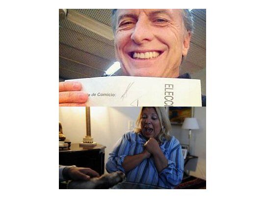 Macri se sacó una foto en el cuarto oscuro. Lilita, en la espera con un hurón.