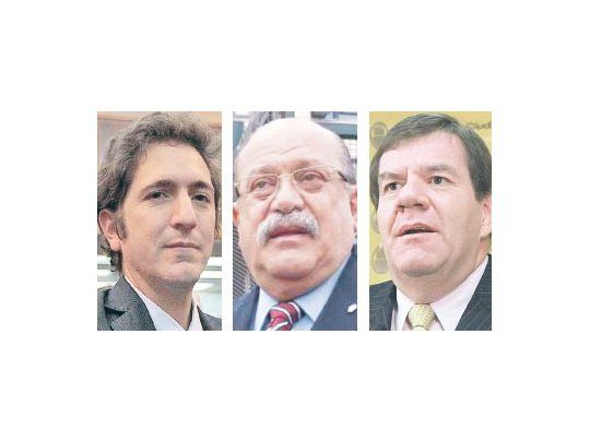 Sebastián Casanello, Jorge Di Lello y Guillermo Montenegro
