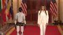 Melania Trump  apareció junto a un robot.