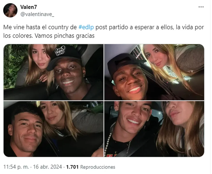 Las publicaciones de momentos antes del fatal choque. Las publicaciones de momentos antes del fatal choque.