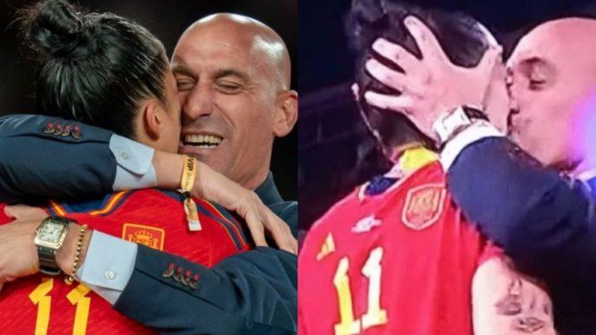 Beso no consentido de Luis Rubiales.