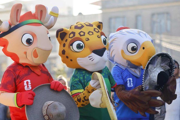 Las tres mascotas del Mundial 2026.
