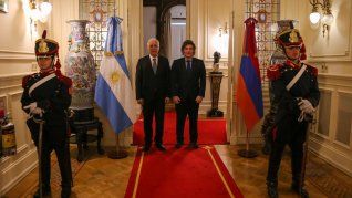 Javier Milei se reunió con el presidente de Armenia en Casa Rosada.